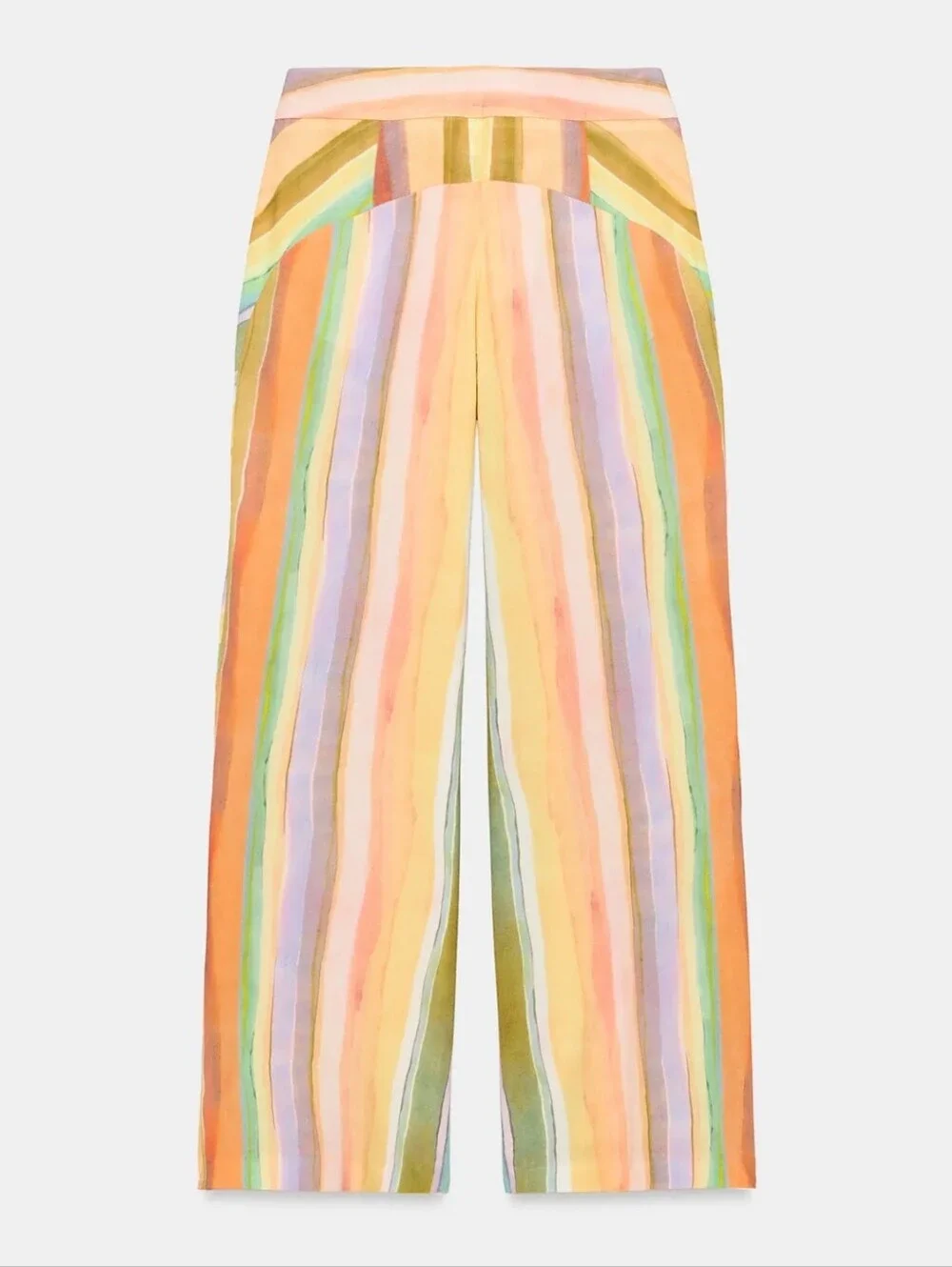 ZARA STRIPED WIDE LEG PANTS